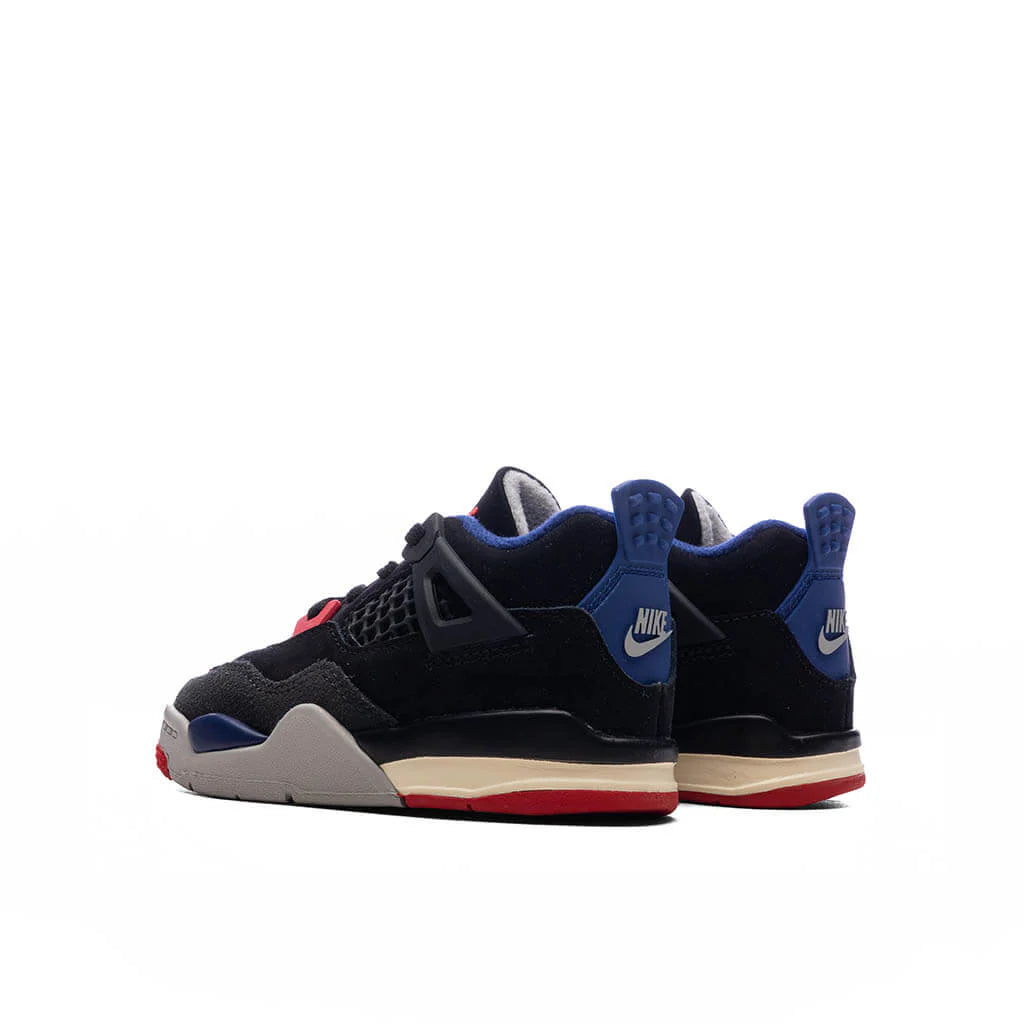 Air Jordan 4 Retro Rare Air TD Black Fire Red Deep Royal Blue