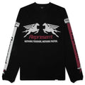 Mesh Pegasus Long Sleeve T Shirt Jet Black
