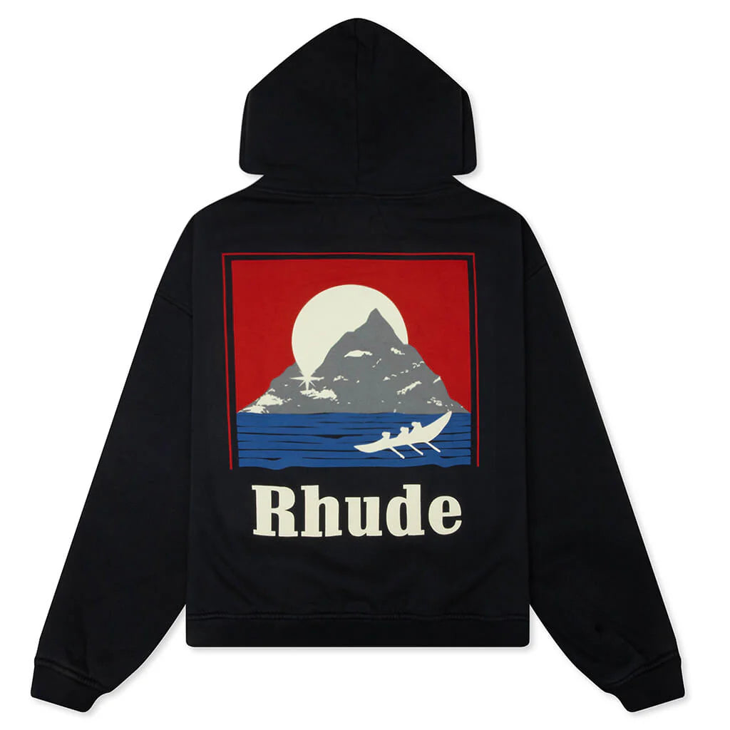 Moonlight Regatta Hoodie Vintage Black Red Blue