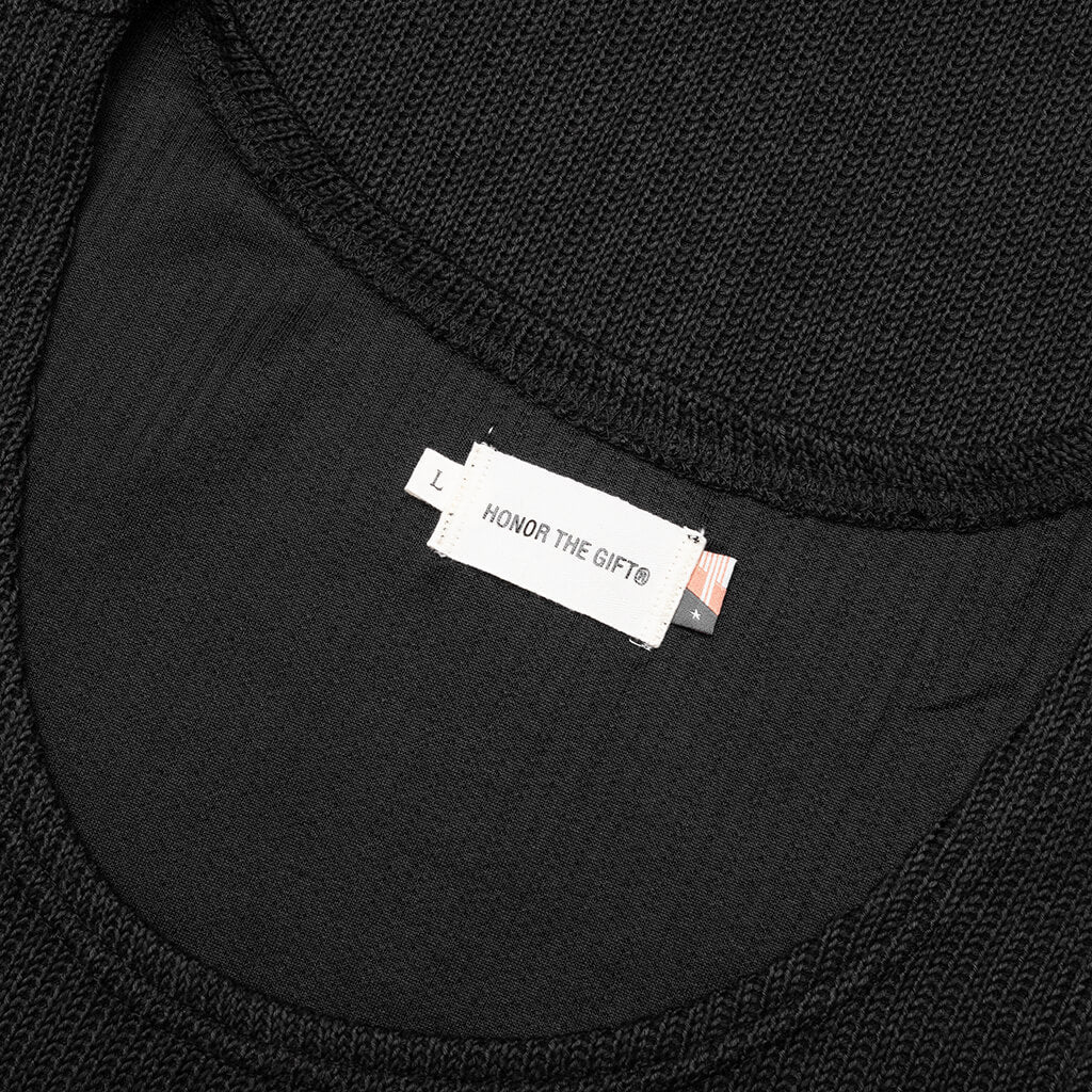 B Summer Knit Tank Top Black