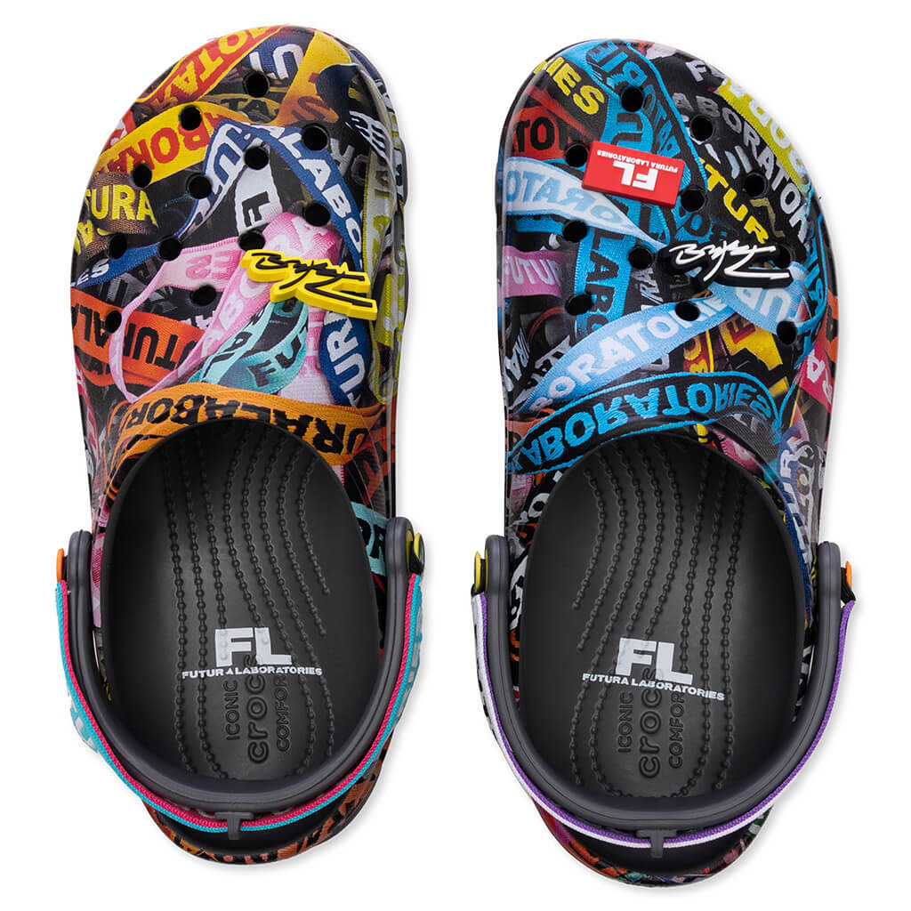 Futura Laboratories x Crocs All Terrain Clog Slate Grey
