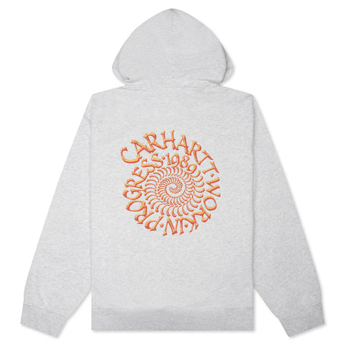 Hooded Spiral Sweatshirt Ash Heather