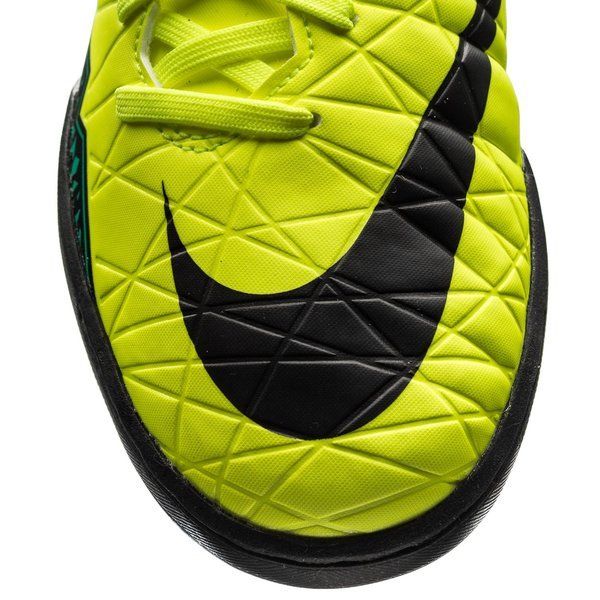 Nike Junior HyperVenom Phelon II TF Tuft Soccer Cleats Volt Black Hyper Turquoise