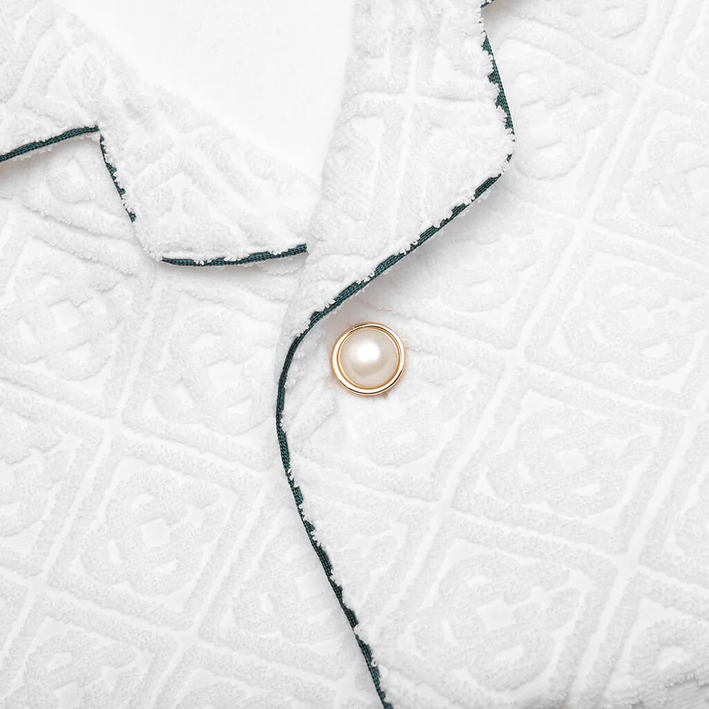 Open Collar Shirt Off White