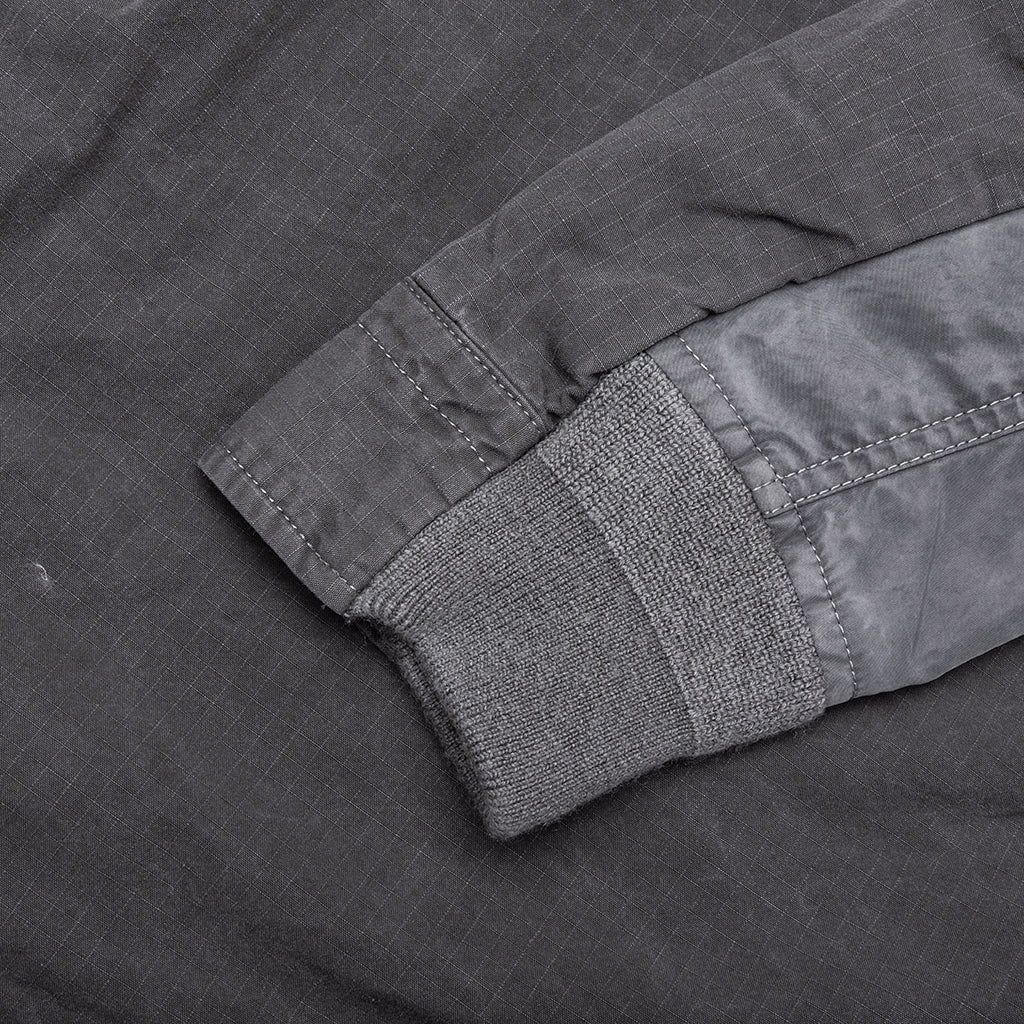 Garment Dye Rip Stop X Nylon Twill Shirt Black