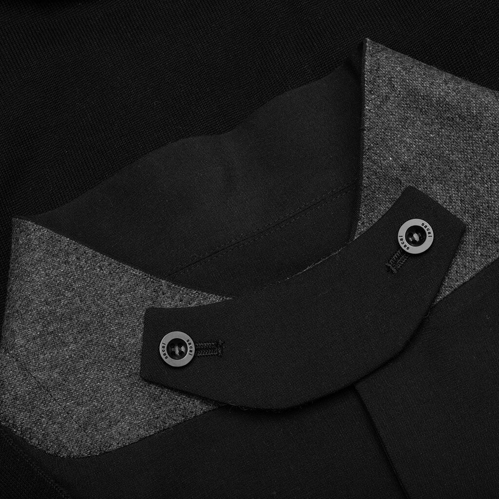Knit x Suiting Cardigan Black