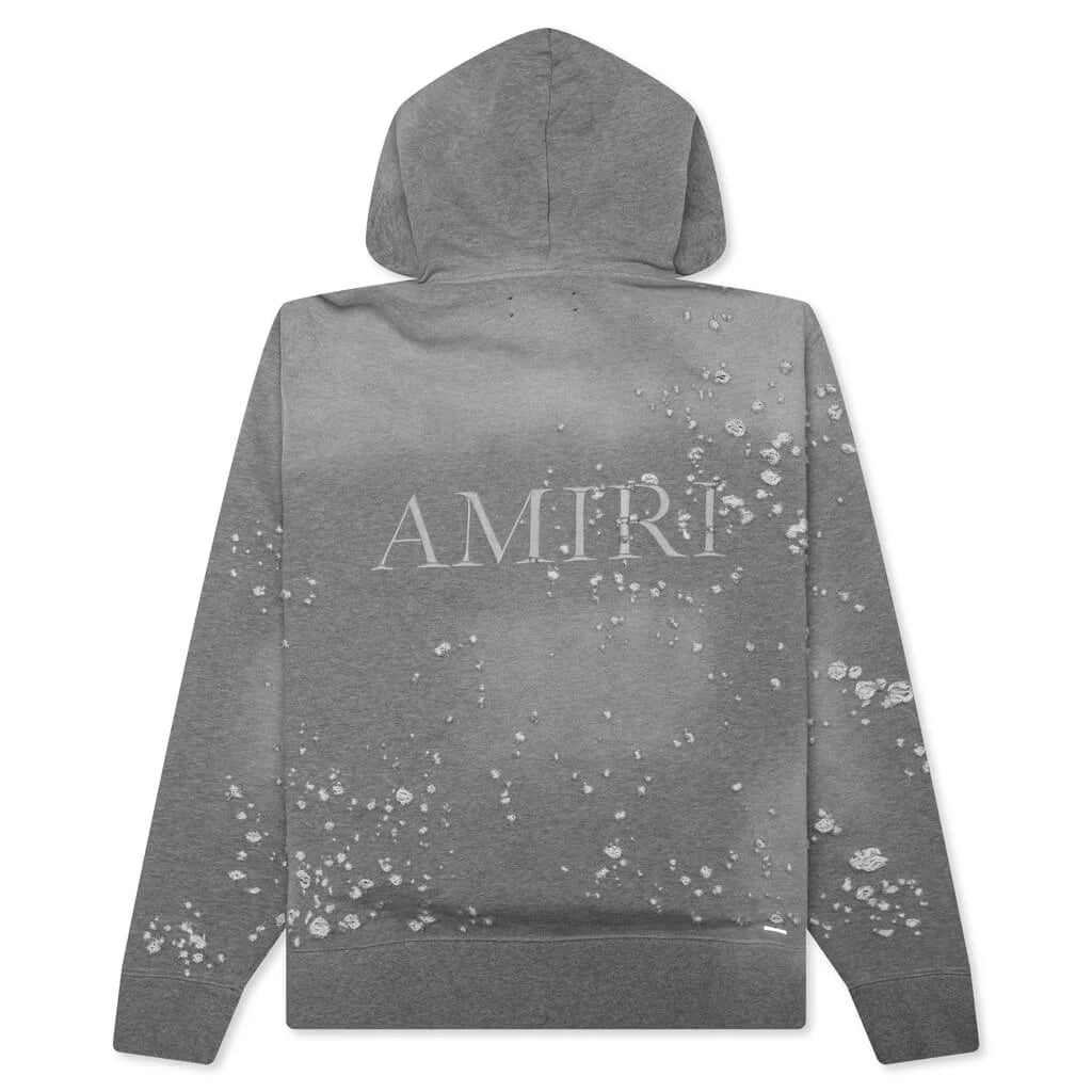 Ma Shotgun Embroidered Hoodie Grey