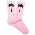 Palm Socks Baby Pink Black