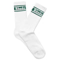 Stripe Logo Sock White Forest Green