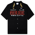 Rhude Regatta Club Shirt Black White Yellow Red