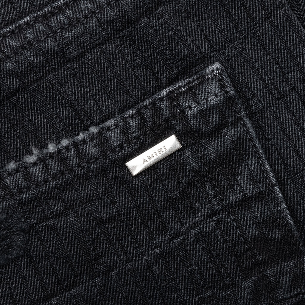 Jacquard Carpenter Jean Faded Black