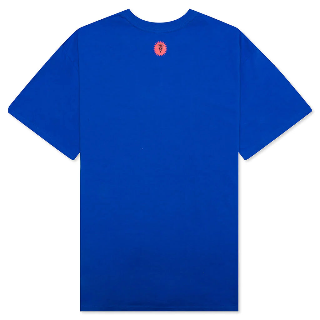 Checker S S Tee Victoria Blue