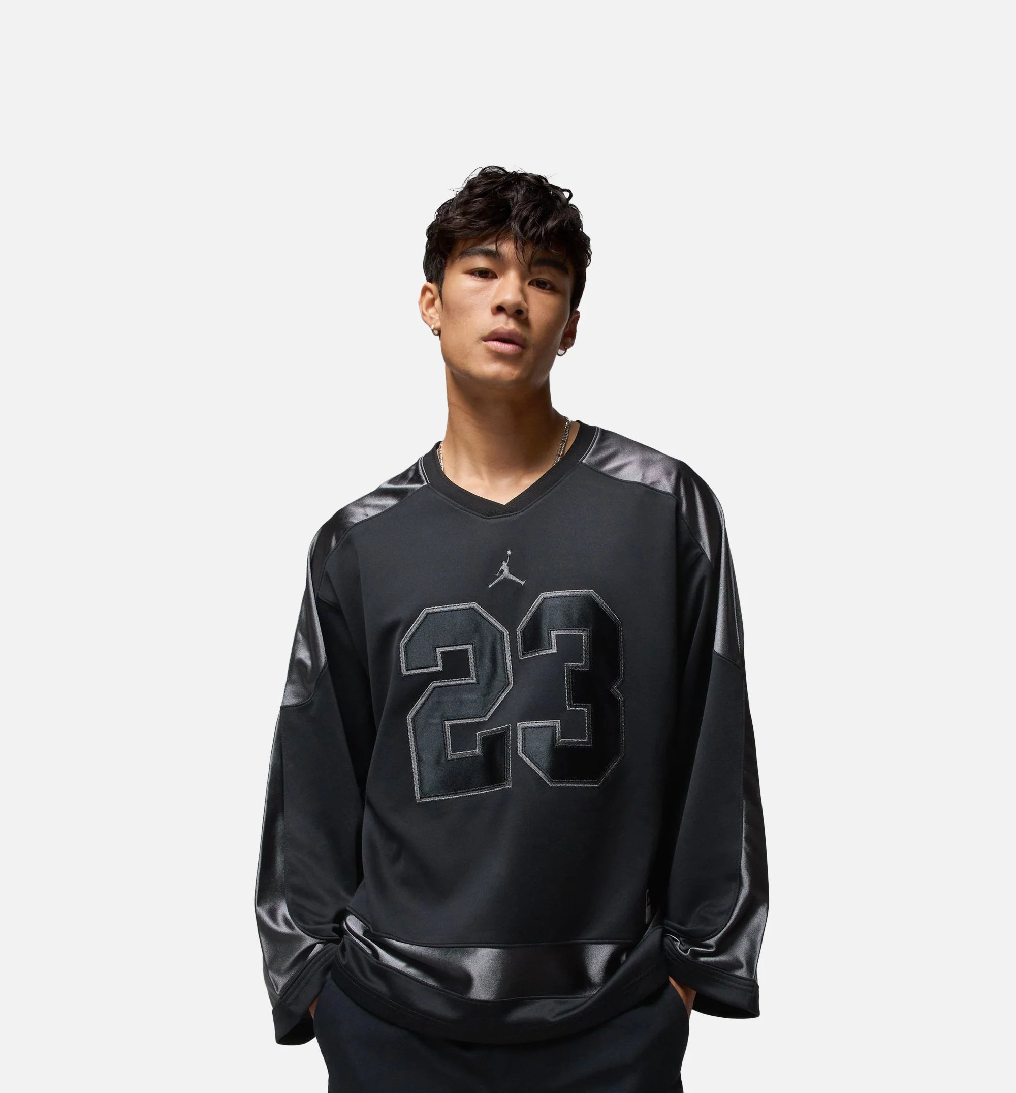 Brooklyn Collegiate Hockey Mens Jersey Black Iron Grey Iron Grey