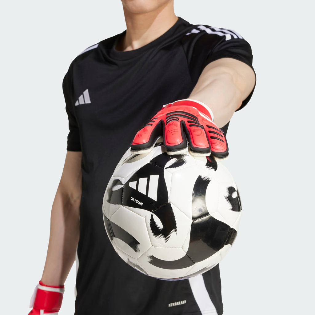 adidas Predator Match Finger save Goalkeeper Gloves Red Black