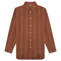 Check Oversized Shirt Brick