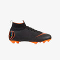 Nike JR Superfly 6 Elite FG Firm Ground Youth Soccer Cleats Black Total Orange White