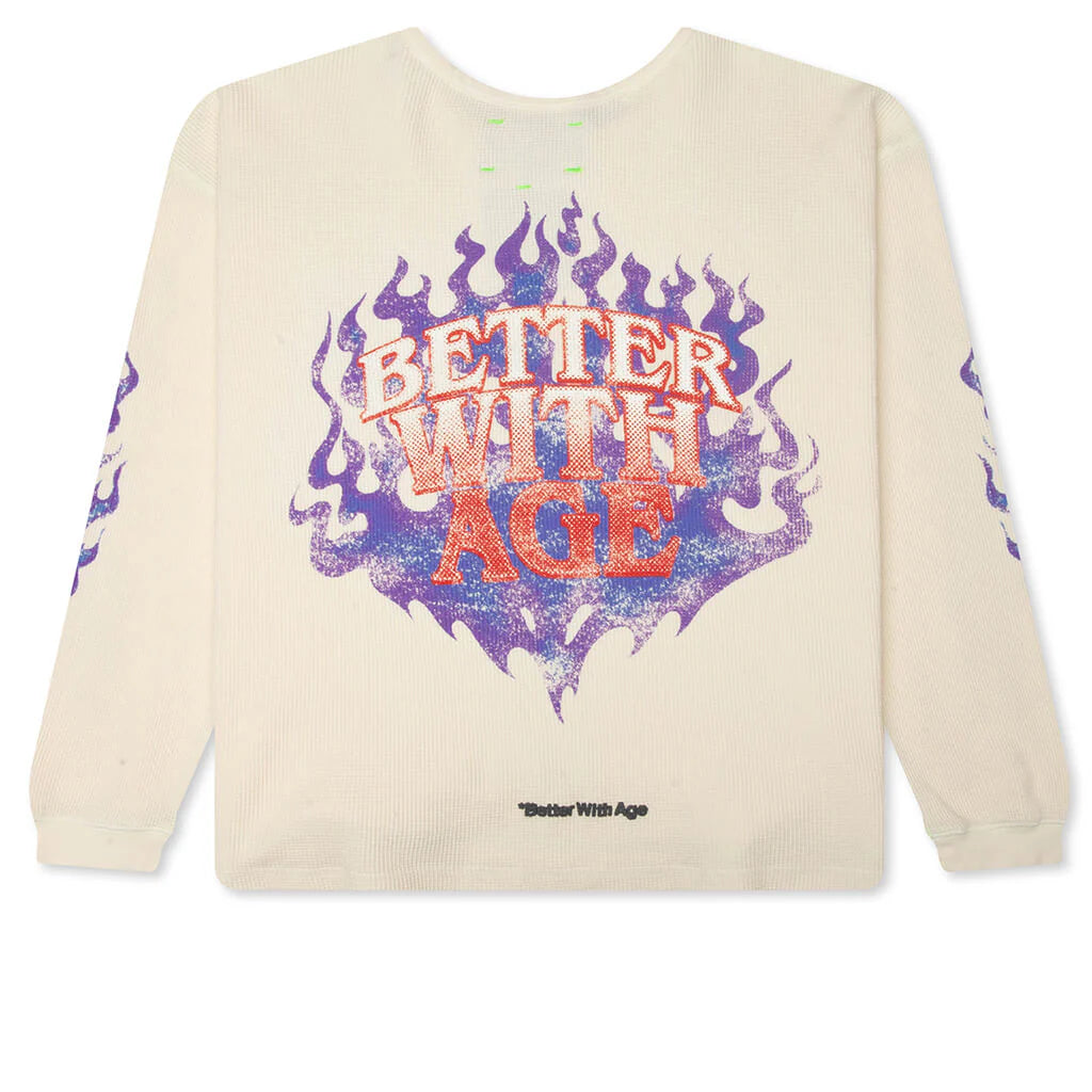 Vanity Waffle Long Sleeve Ivory