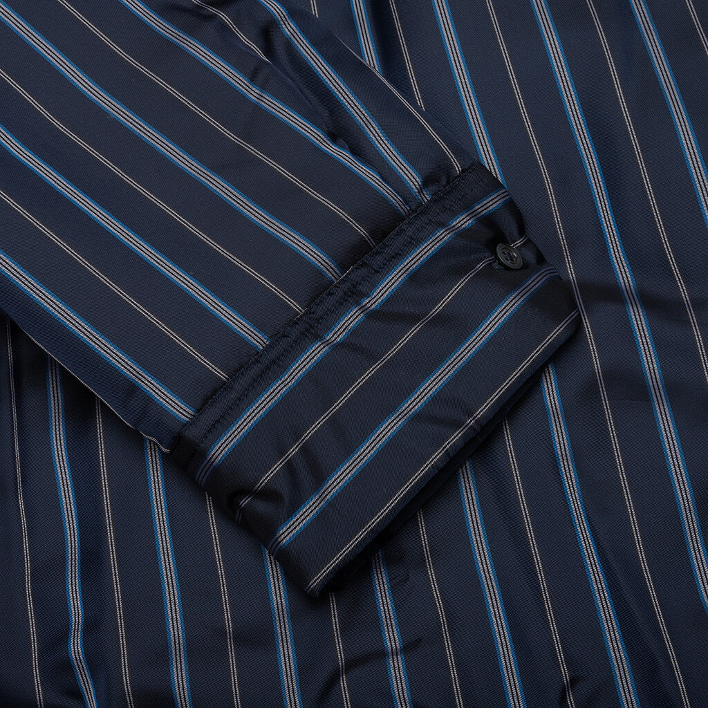 Padded Shirt Navy Stripe