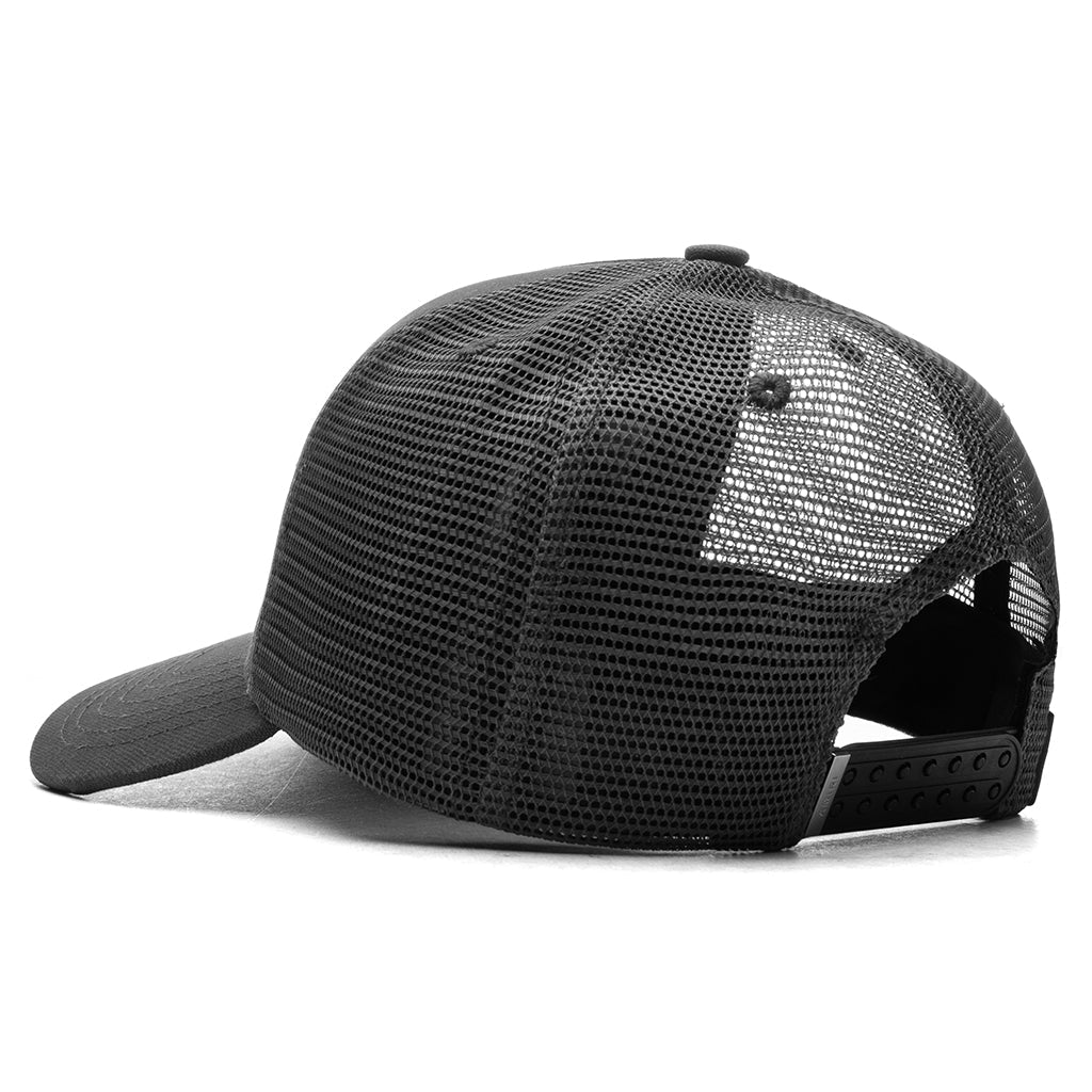Crystal 3 Star Trucker Hat Black Black