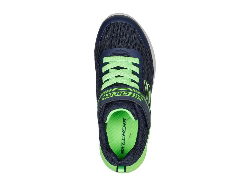 Tenis Skechers Azul Marino y Verde Lima para Niño