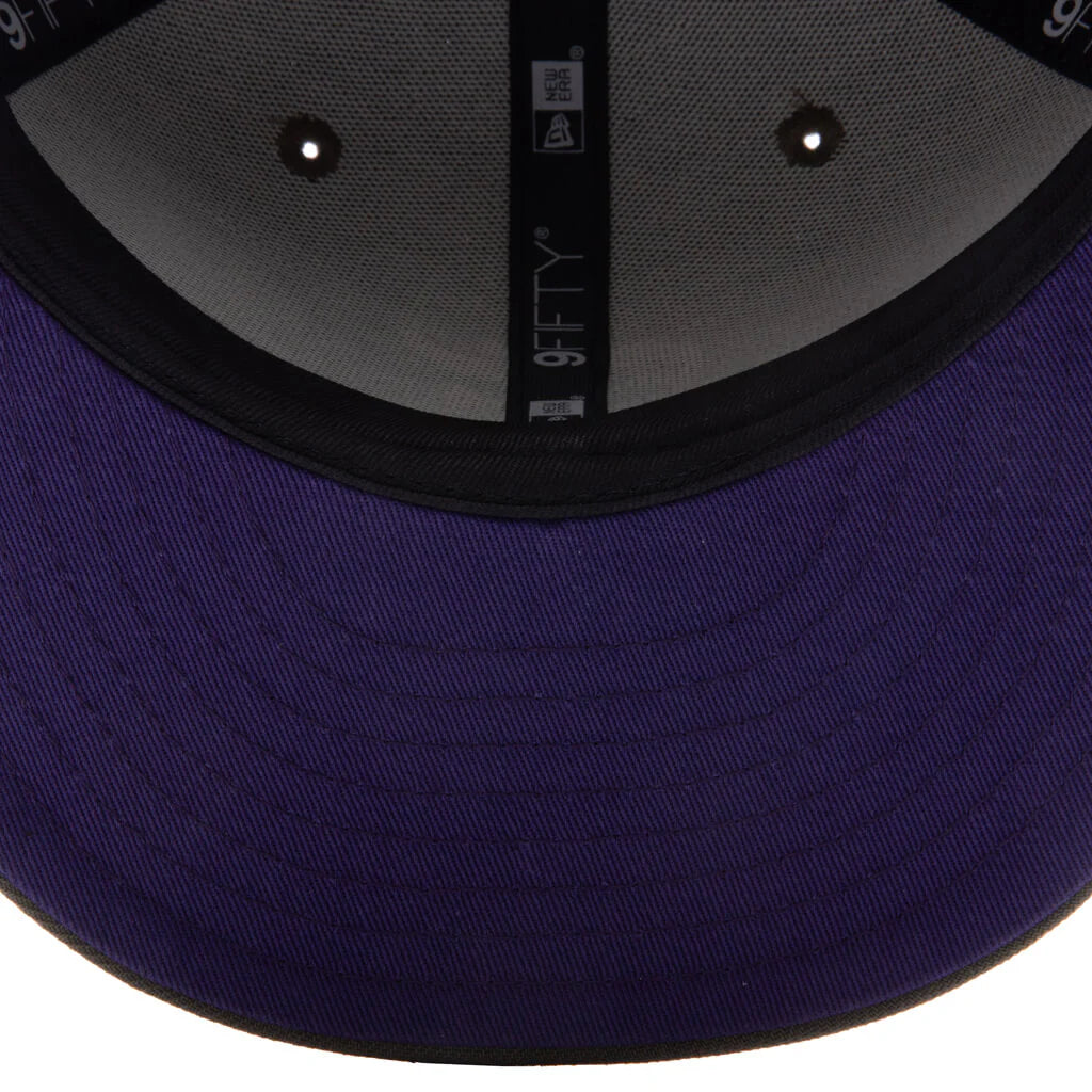 Feature x New Era Old English Scottsdale Snapback Olive Purple