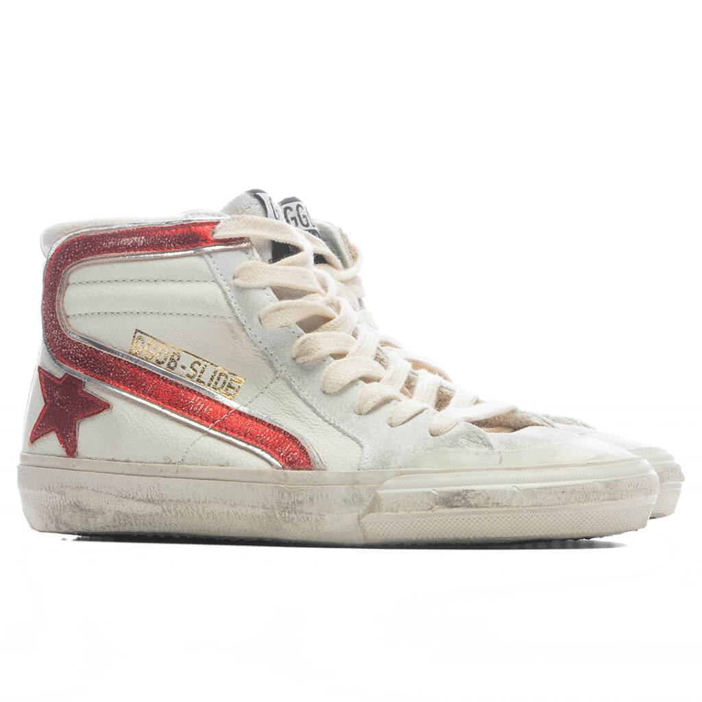 Womens Slide Penstar White Red