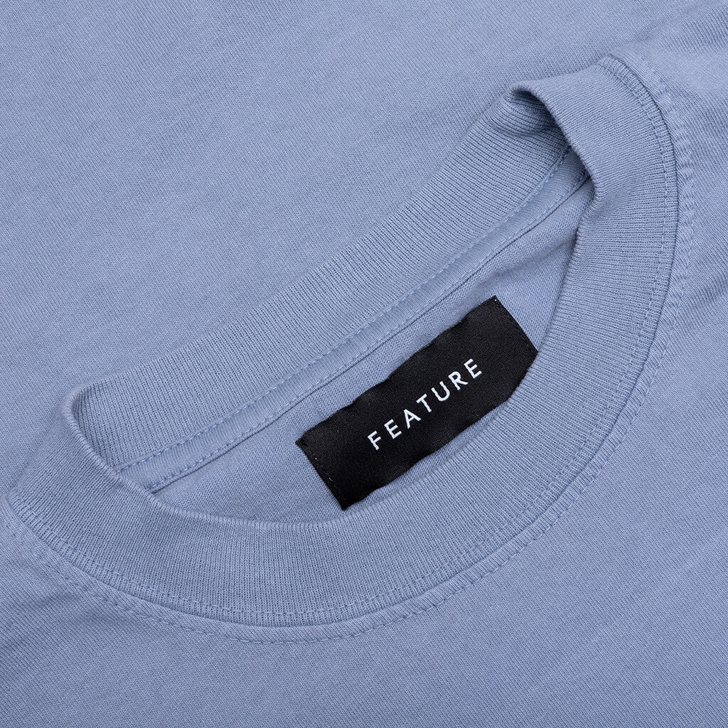 Risky Behavior Tee Blue Granite