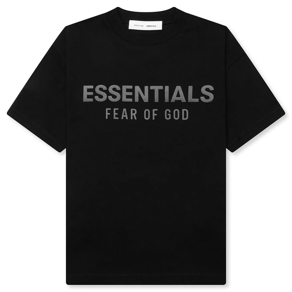Kids Classic Crew Neck T Shirt Jet Black