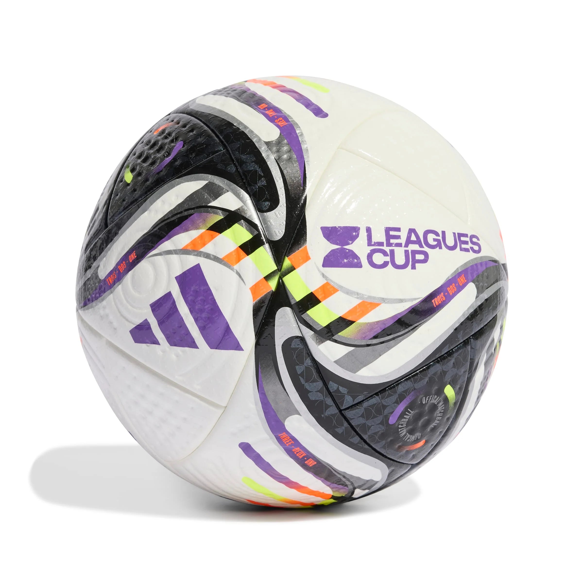 adidas Leagues Cup 25 Pro Ball Soccer White Black Orange Yellow