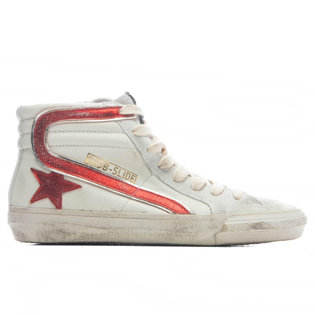 Womens Slide Penstar White Red