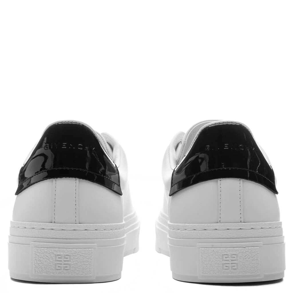 City Sport Sneakers in Leather White Black