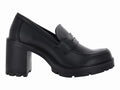 Zapatos Tacones Mocasines Green Love Negro para Mujer