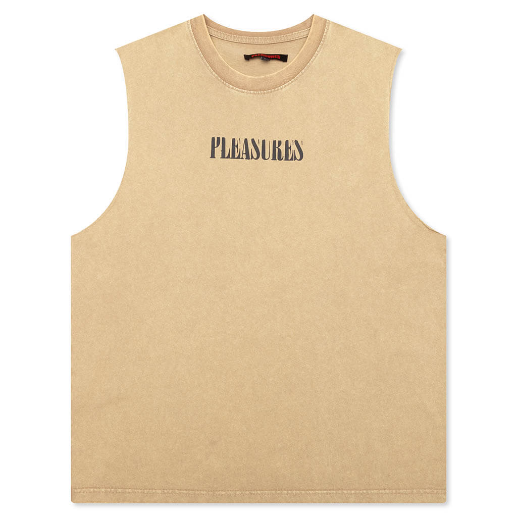 Onyx Sleeveless Shirt Tan