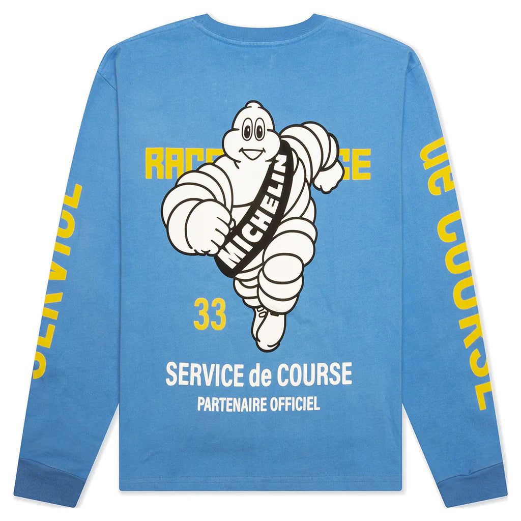 Race Service x Michelin Cropped L S T Shirt Blue
