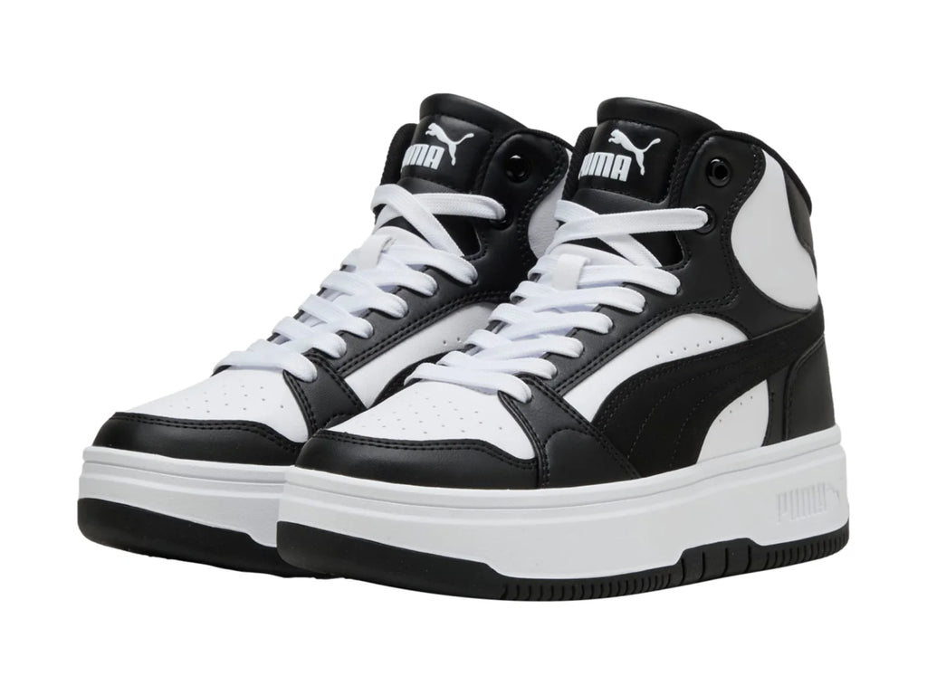 Tenis PUMA Rebound Femme Mid Blanco y Negro para Mujer