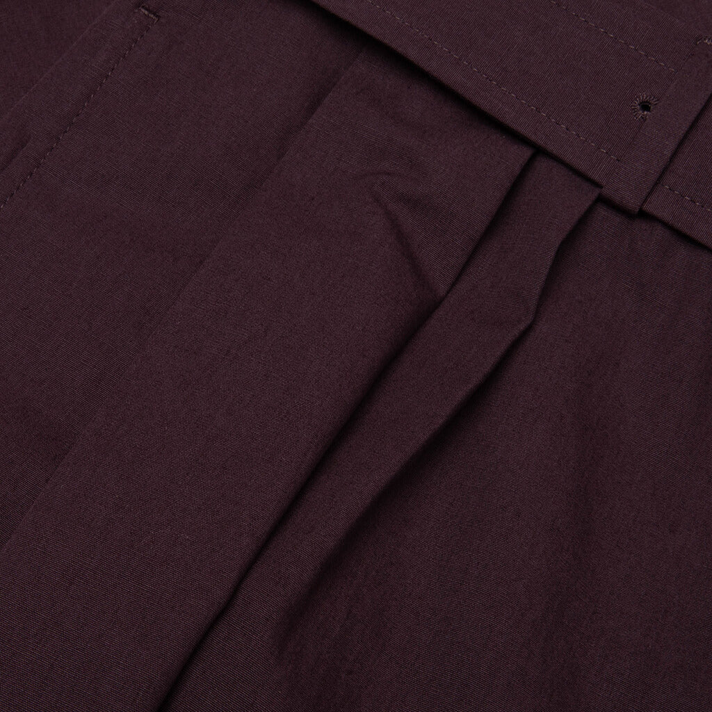 Preaches Poplin MW Pants Dark Purple