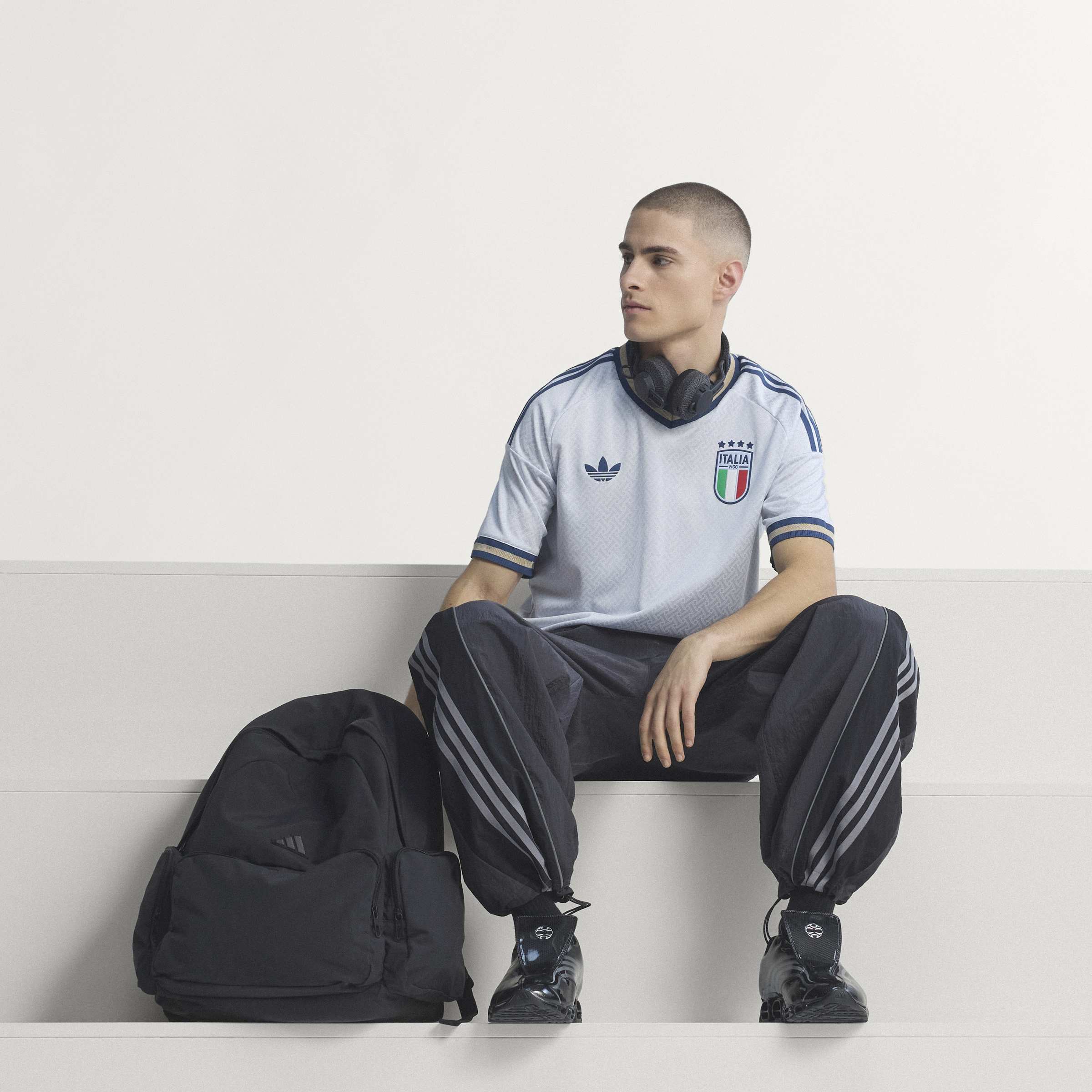 adidas Italy Away Authentic Mens Soccer Jersey 2026 Aero Blue