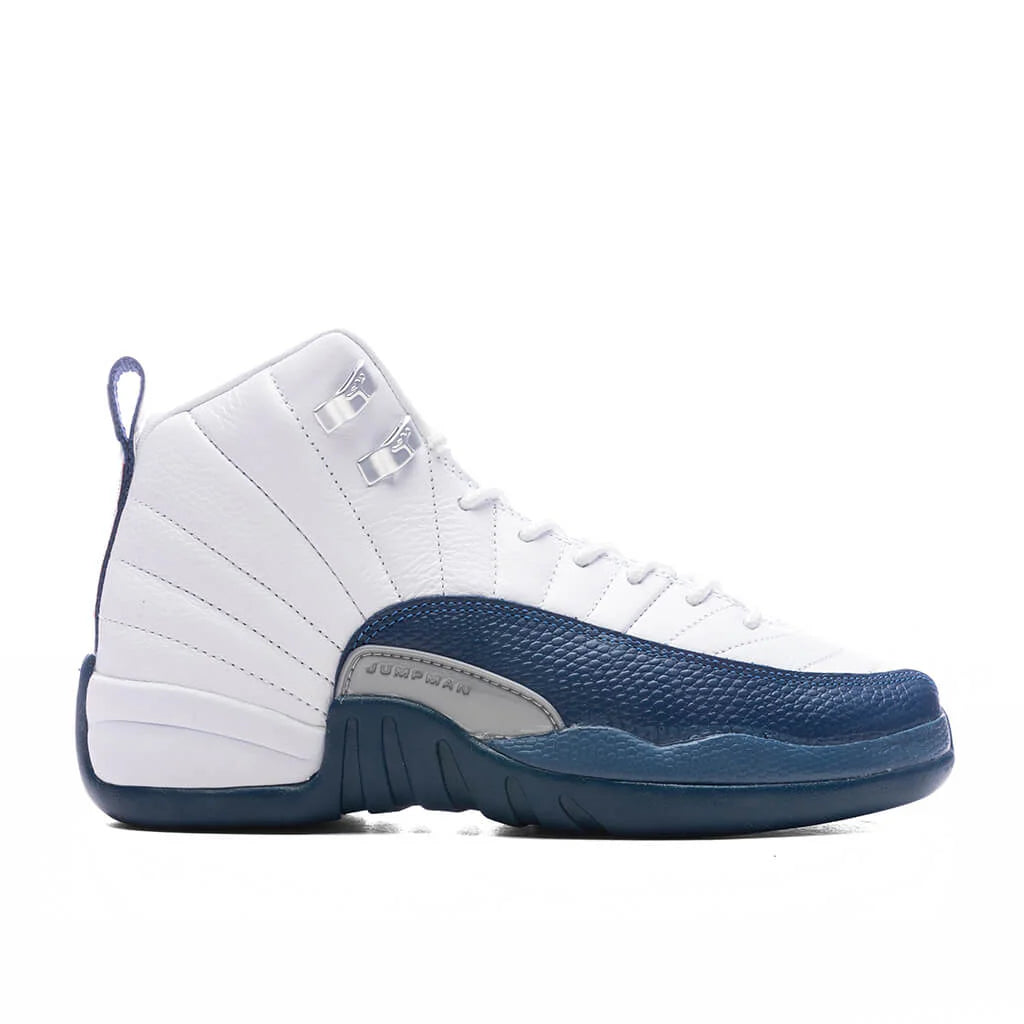 Air Jordan 12 Retro French Blue GS White French Blue Metallic Silver