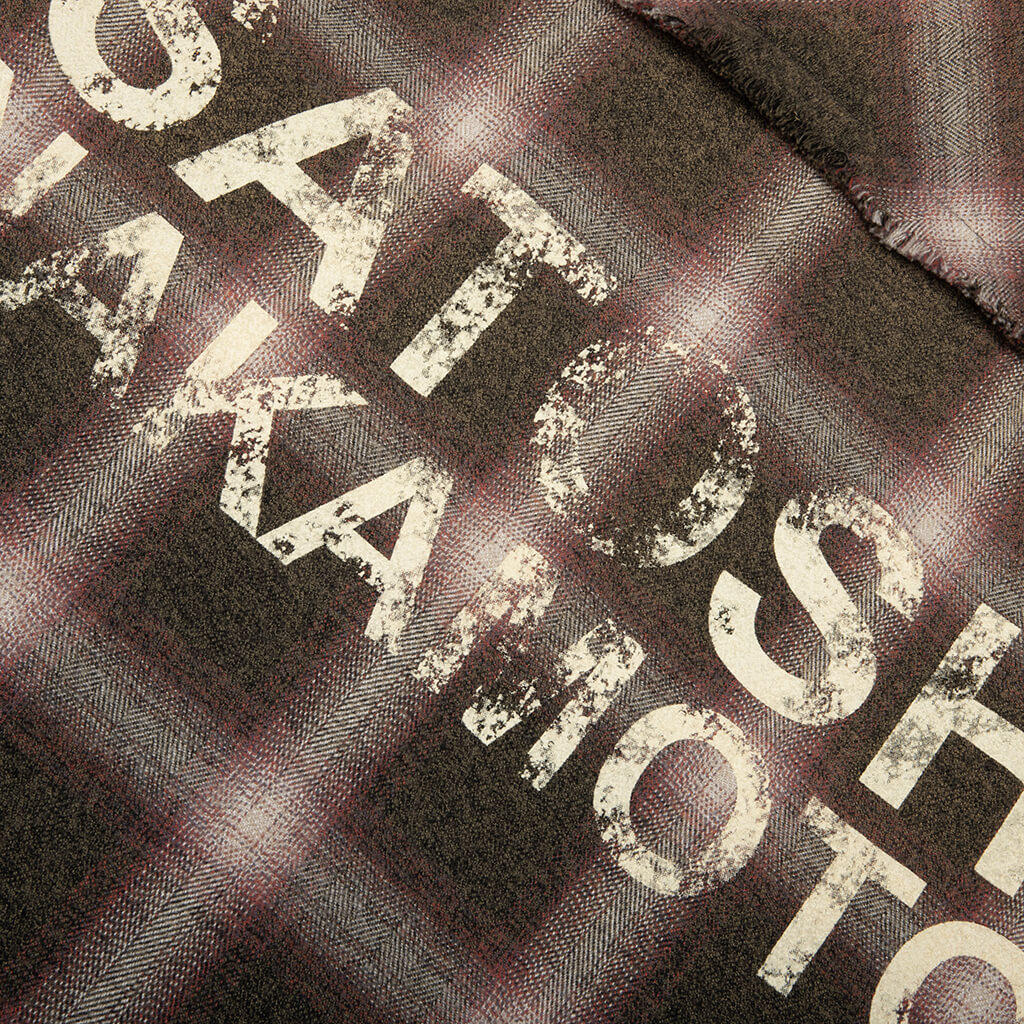 Patchwork Flannel Burgundy Green