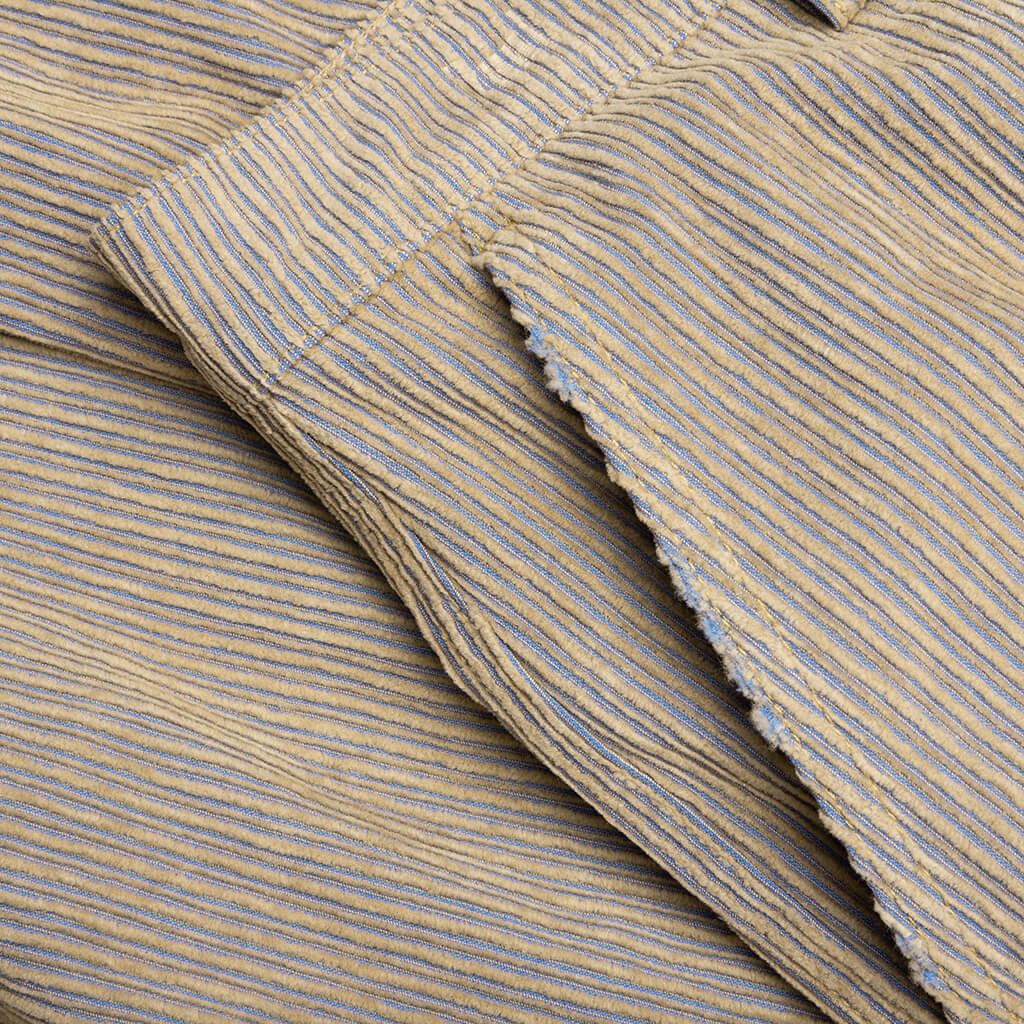 Corduroy Logo Cargo Pants Beige Wash