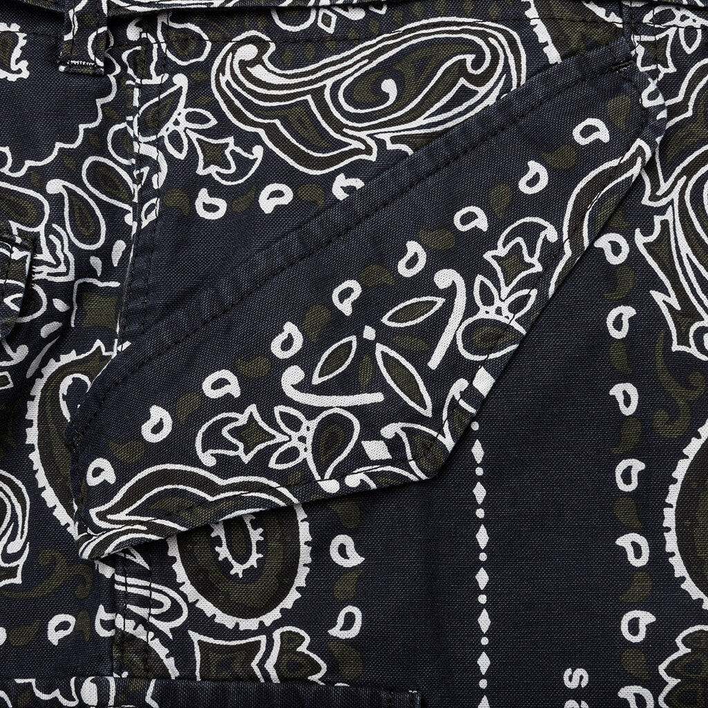 Bandana Print Pants Navy
