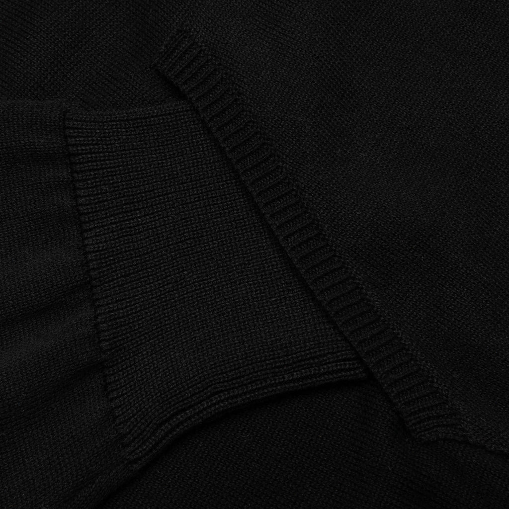 Floral Logo Hoodie Black