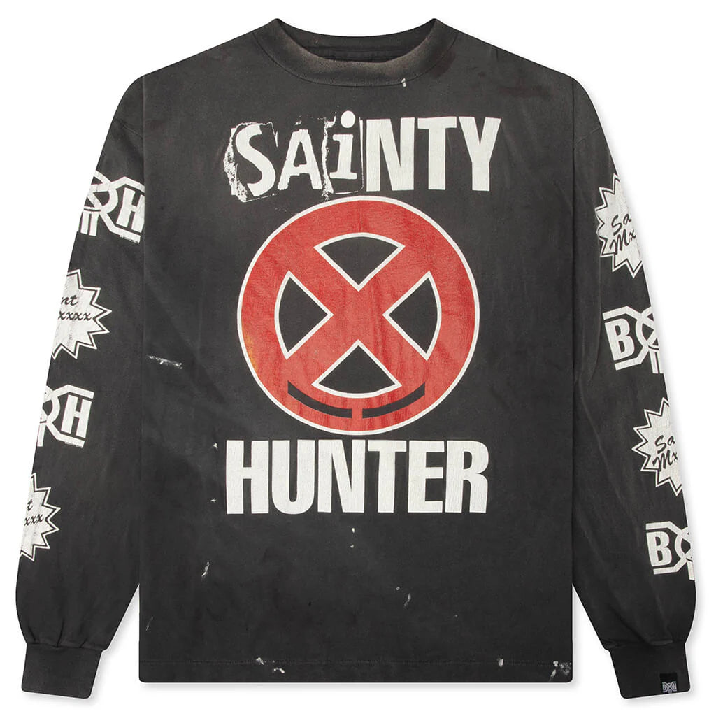 Saint M6 x Bounty Hunter Sainty Hunter L S T Shirt Black