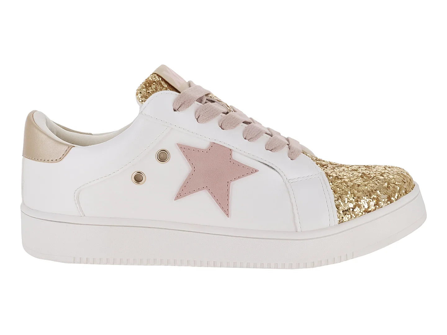Tenis XTI Oro y Blanco para Niña