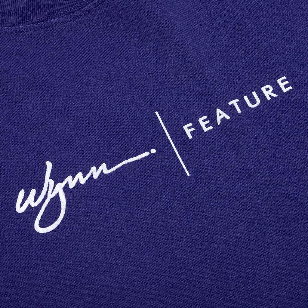 Feature x Wynn Logo Lock Up Tee Astral Aura Blue