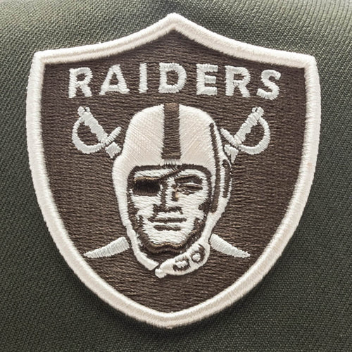 FEATURE x New Era 9Fifty A Frame Snapback Las Vegas Raiders Olive Stone