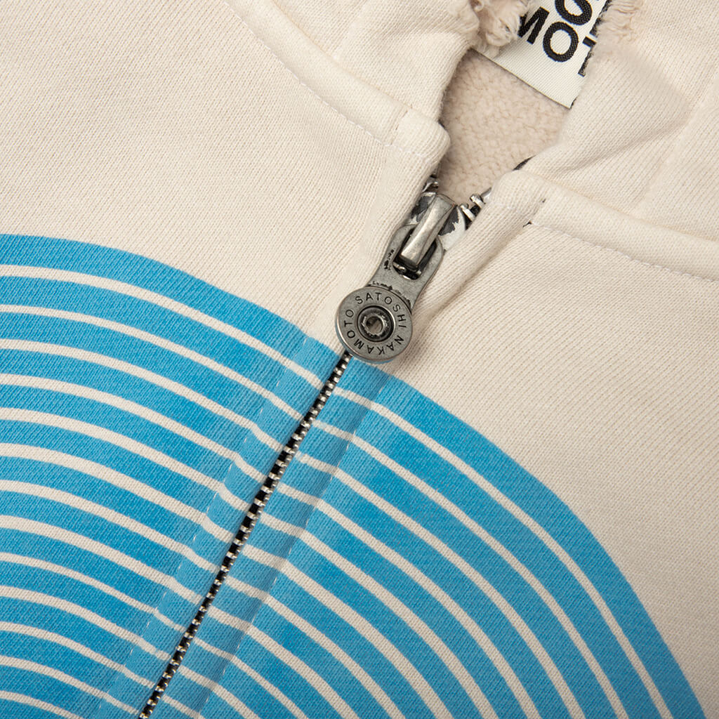 Motoslug Zip Hoodie Vintage White