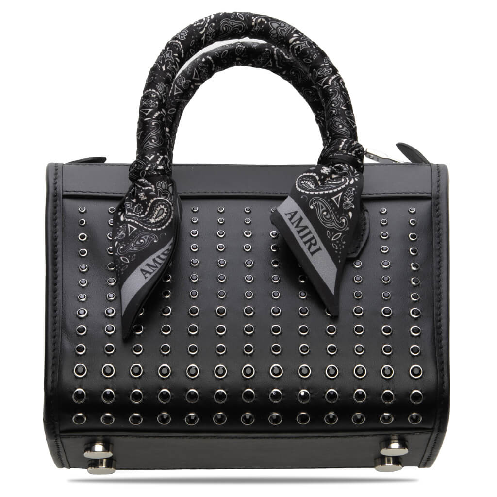 Micro Triangle Stud Bag Black
