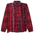 Over Dyed Ribbon Wide Shirt Red