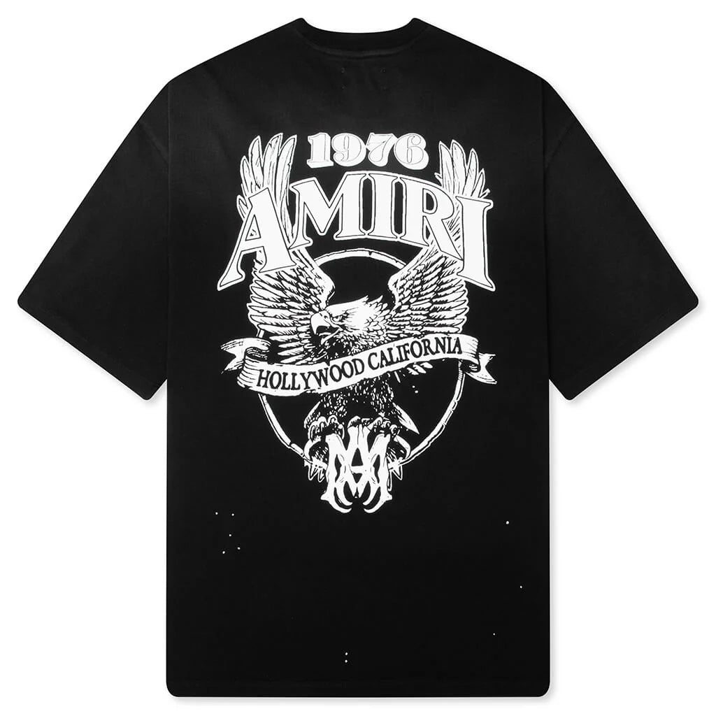 Amiri Eagle Oversized Tee Black